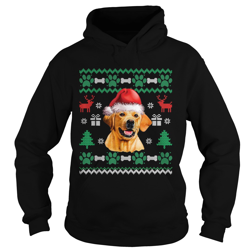 Labrador Santa Hat Christmas Ugly Sweater Pajama Hoodie