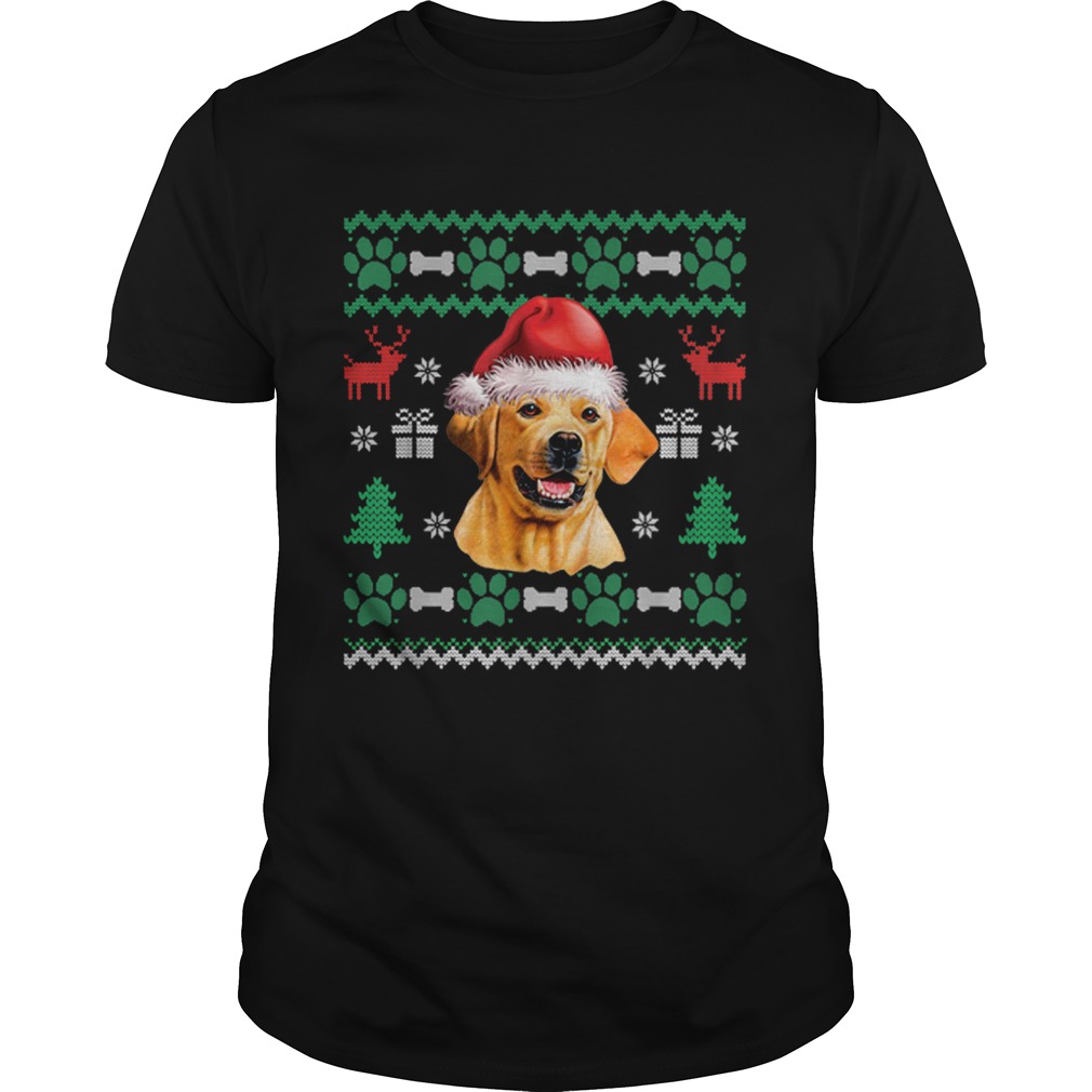 Labrador Santa Hat Christmas Ugly Sweater Pajama shirt