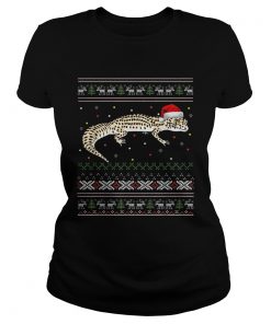 Leopard Gecko Ugly Christmas  Classic Ladies