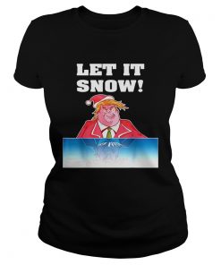 Let It Snow Trump Cocaine Santa Christmas  Classic Ladies