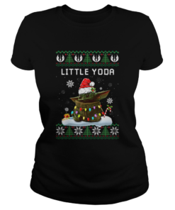 Little Yoda ugly Christmas  Classic Ladies