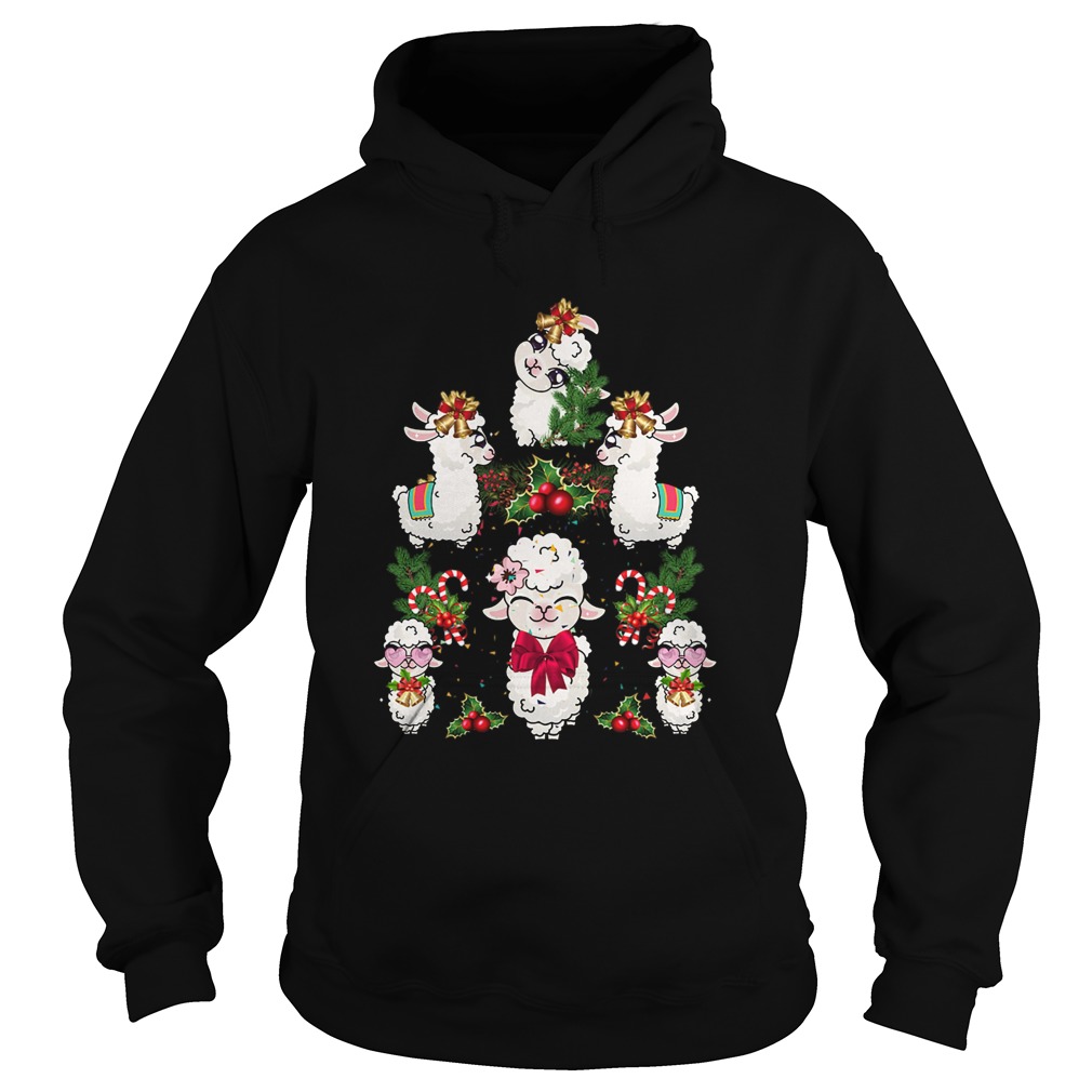 Llama Christmas Tree Hoodie