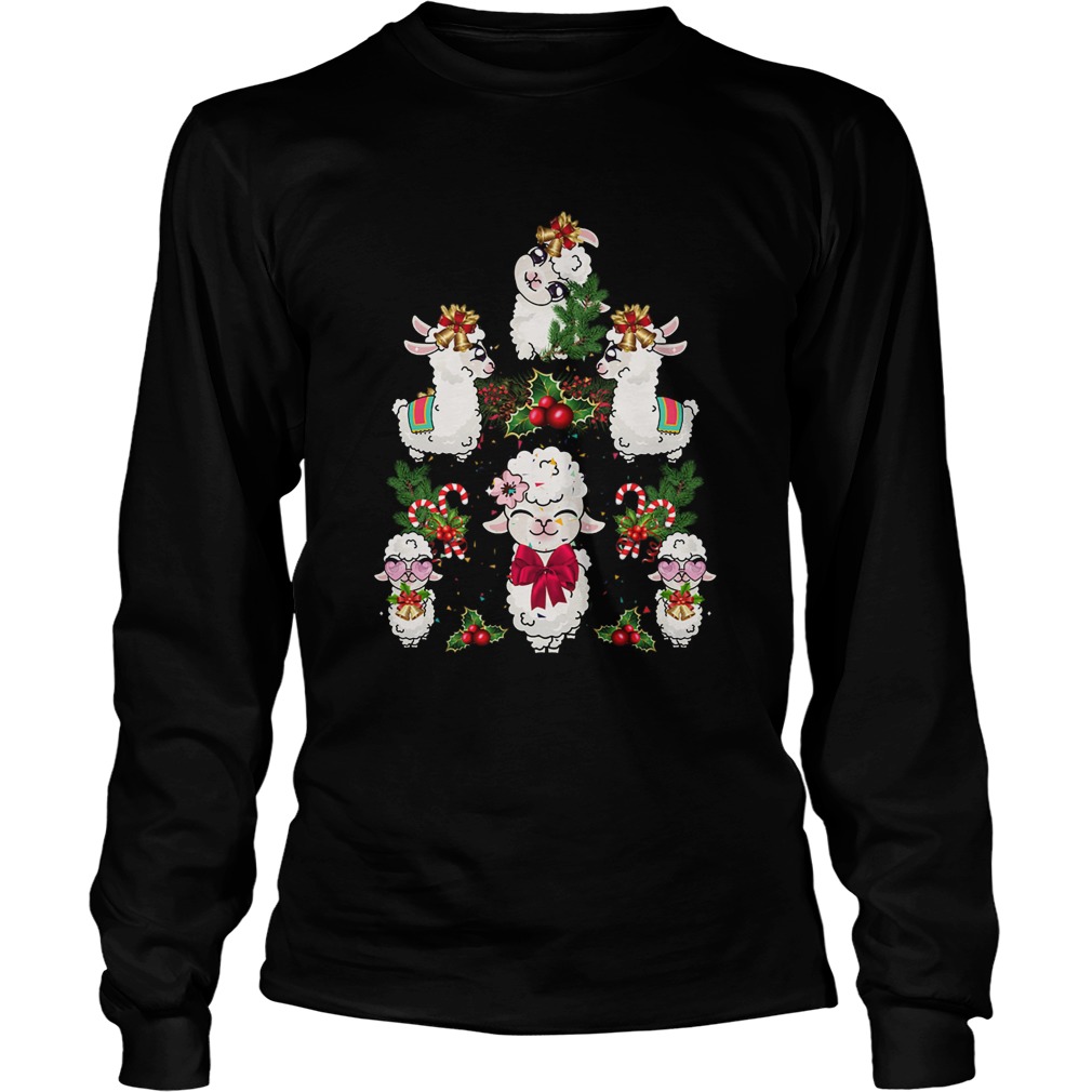 Llama Christmas Tree LongSleeve