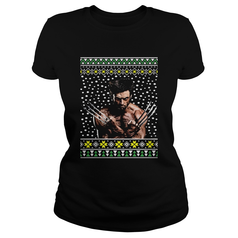 Logan Wolverine Hugh Jackman Ugly Christmas Classic Ladies