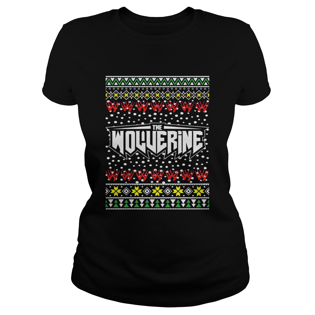 Logan Wolverine Logo Ugly Christmas Classic Ladies