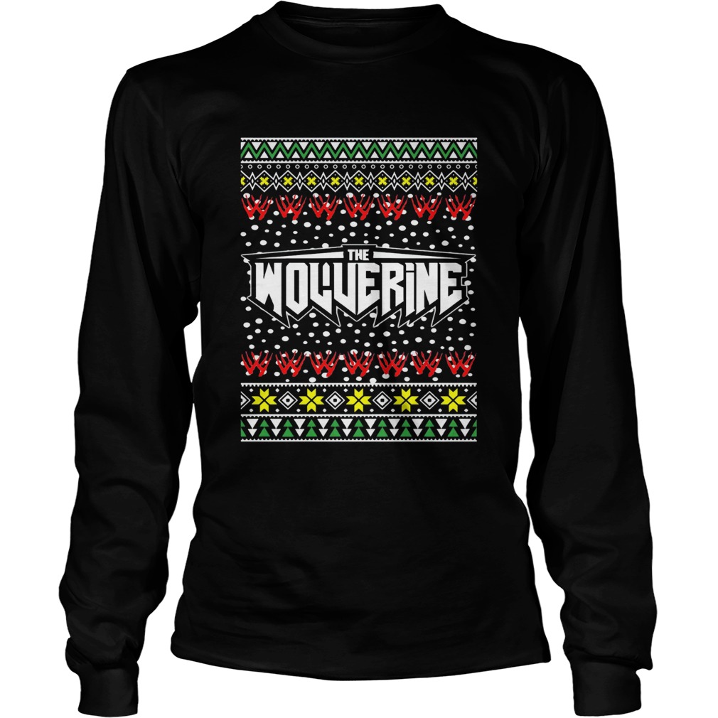 Logan Wolverine Logo Ugly Christmas LongSleeve