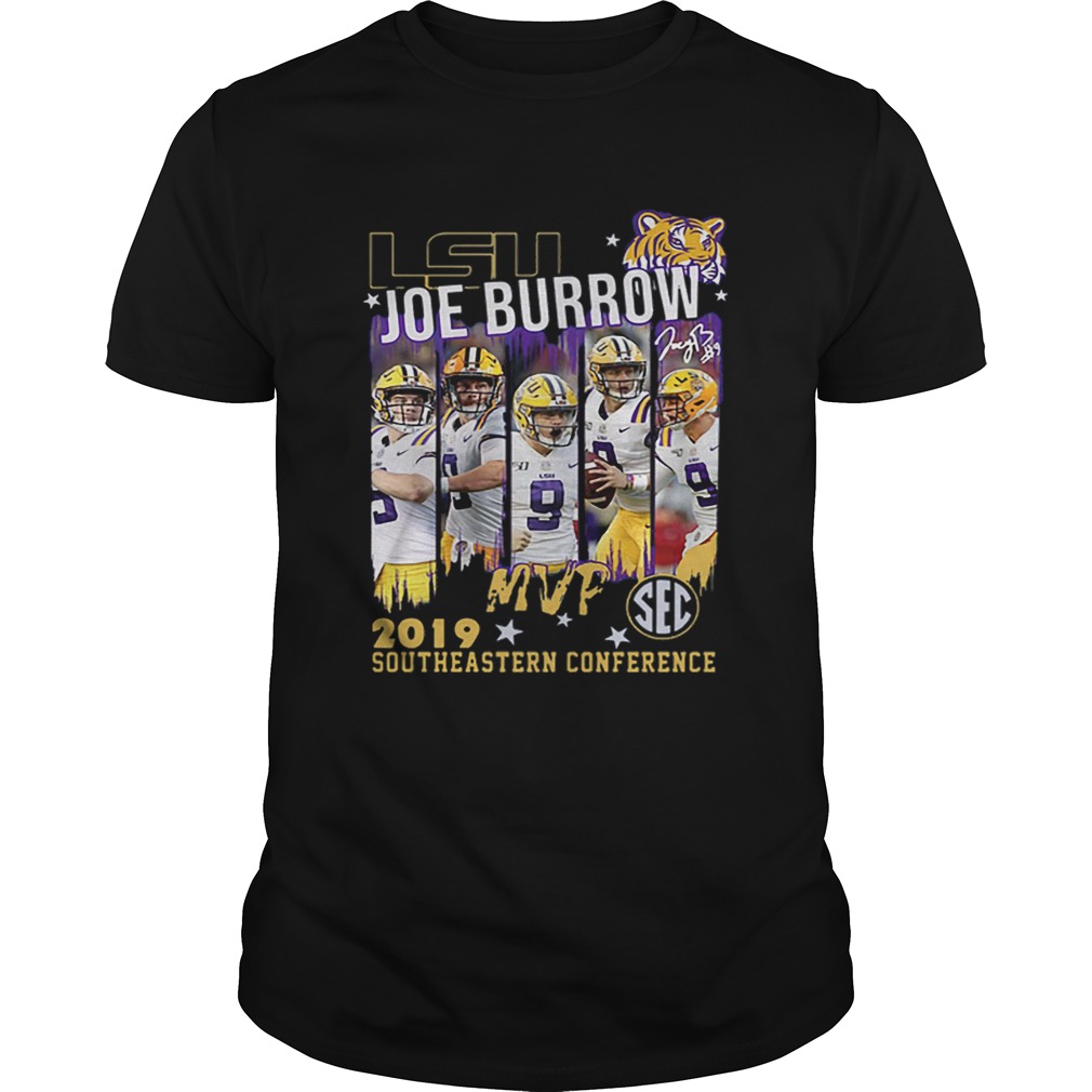 Lsu Joe Burrow MVp 2019 southeastern Conference shirt