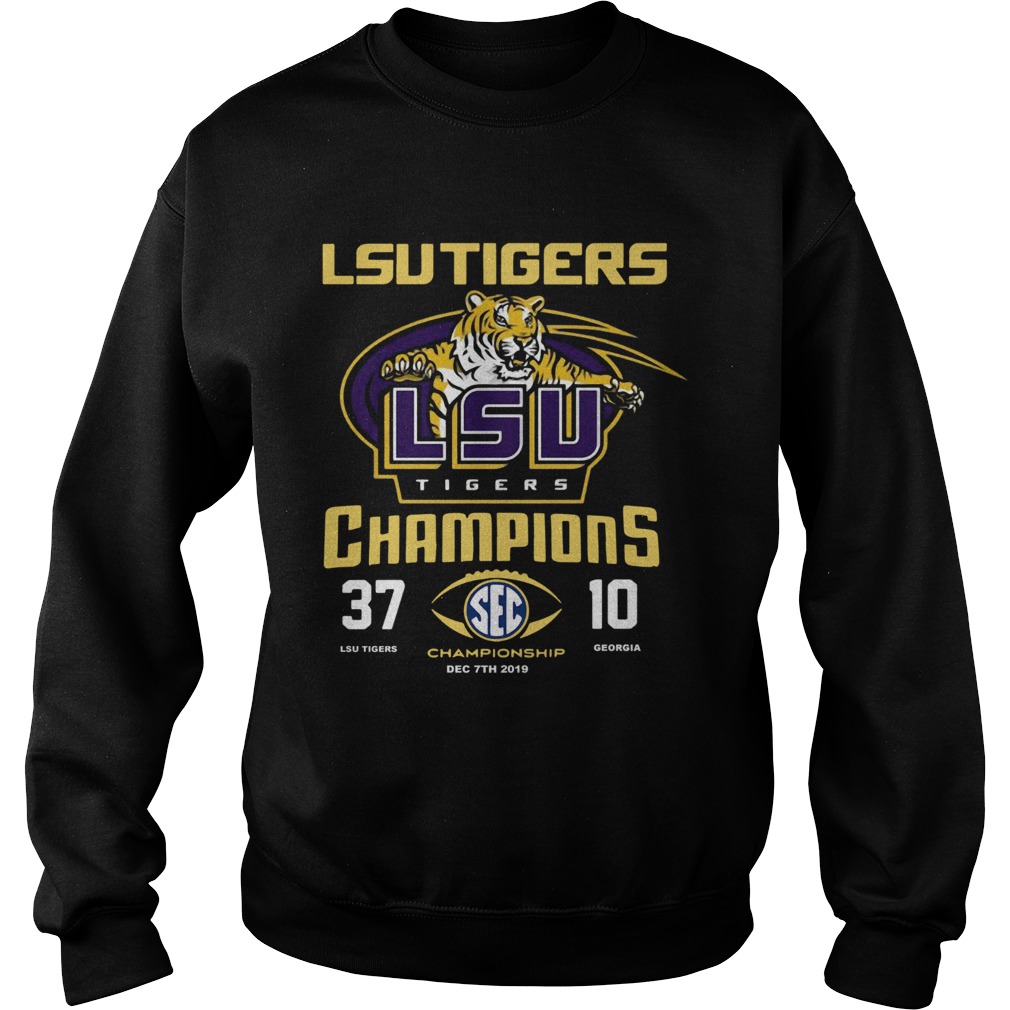 Lsu Tigers Champions 3710 Georgia Bulldogs Sweatshirt