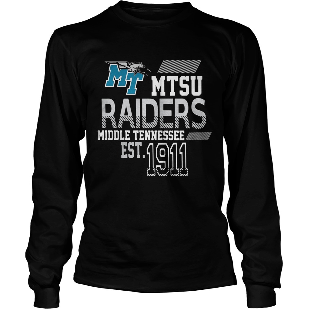 MTSU Raiders Middle Tennessee EST1911 LongSleeve