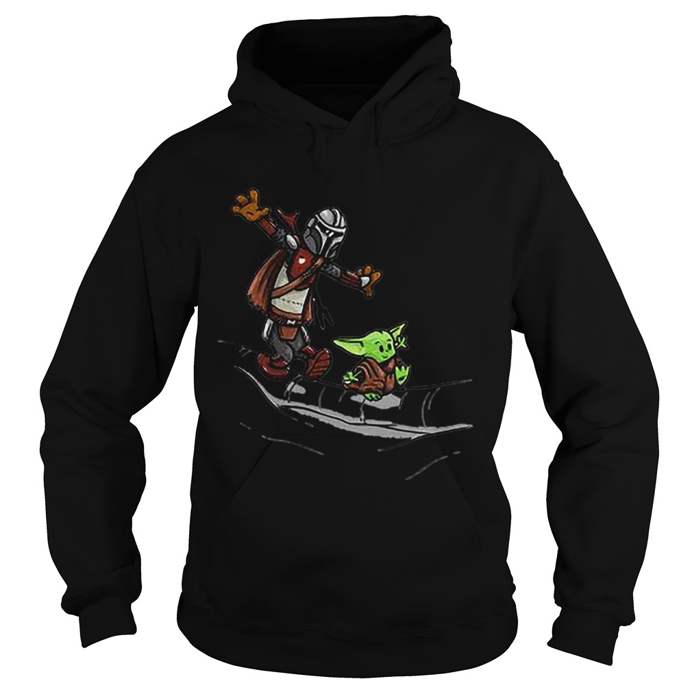 Mando and Baby Yoda Mandalorian Hoodie