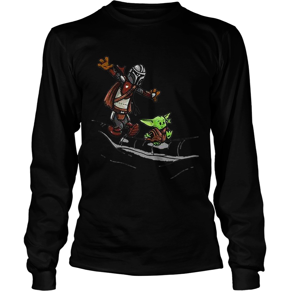 Mando and Baby Yoda Mandalorian LongSleeve