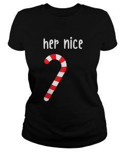 Mens Matching Naughty and Nice Couples Matching Christmas  Classic Ladies