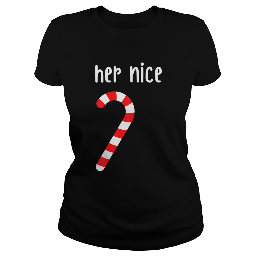 Mens Matching Naughty and Nice Couples Matching Christmas Classic Ladies