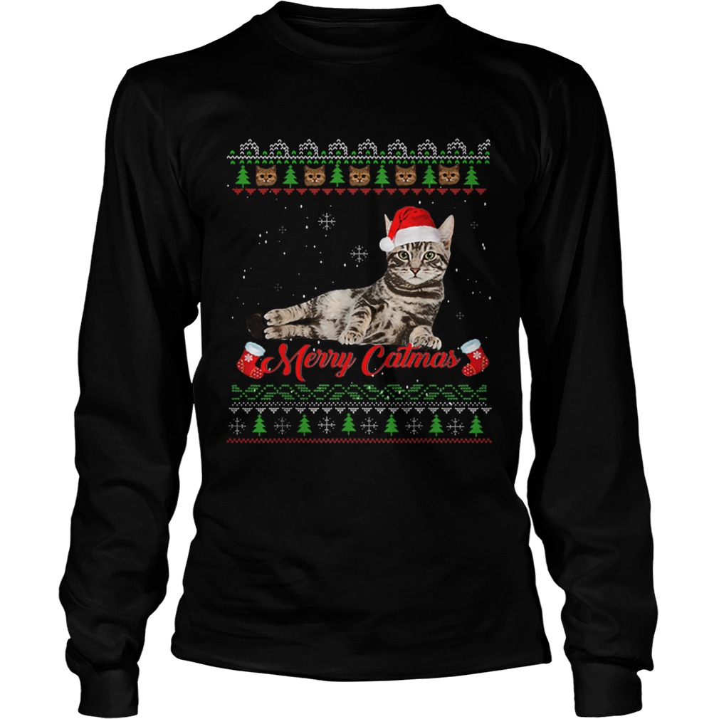 Merry Catmas Ugly Christmas LongSleeve