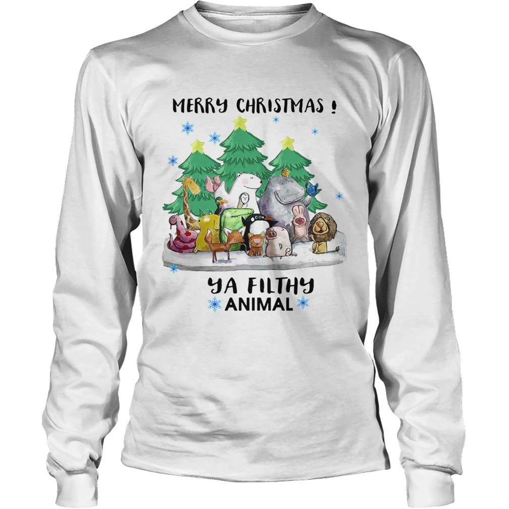 Merry Christmas Animal Hooded LongSleeve