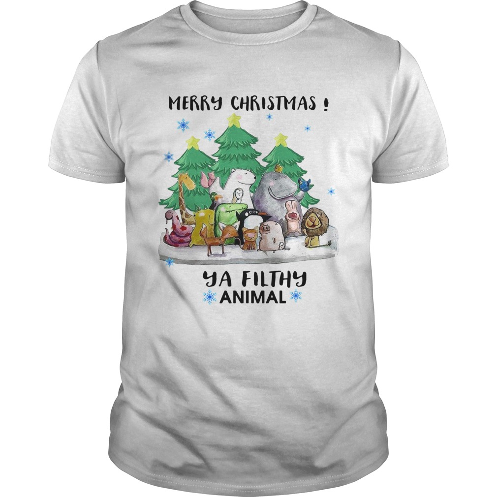 Merry Christmas Animal Hooded shirt