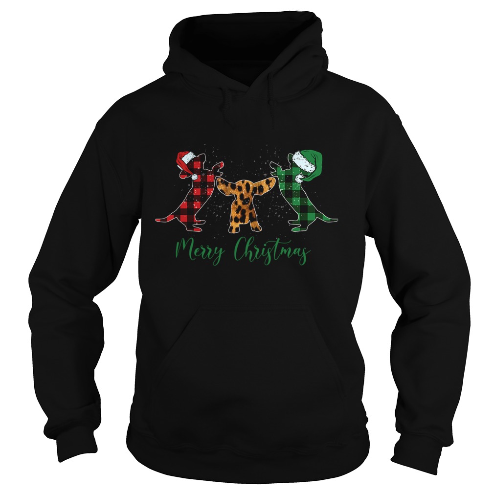 Merry Christmas Dachshund Hoodie