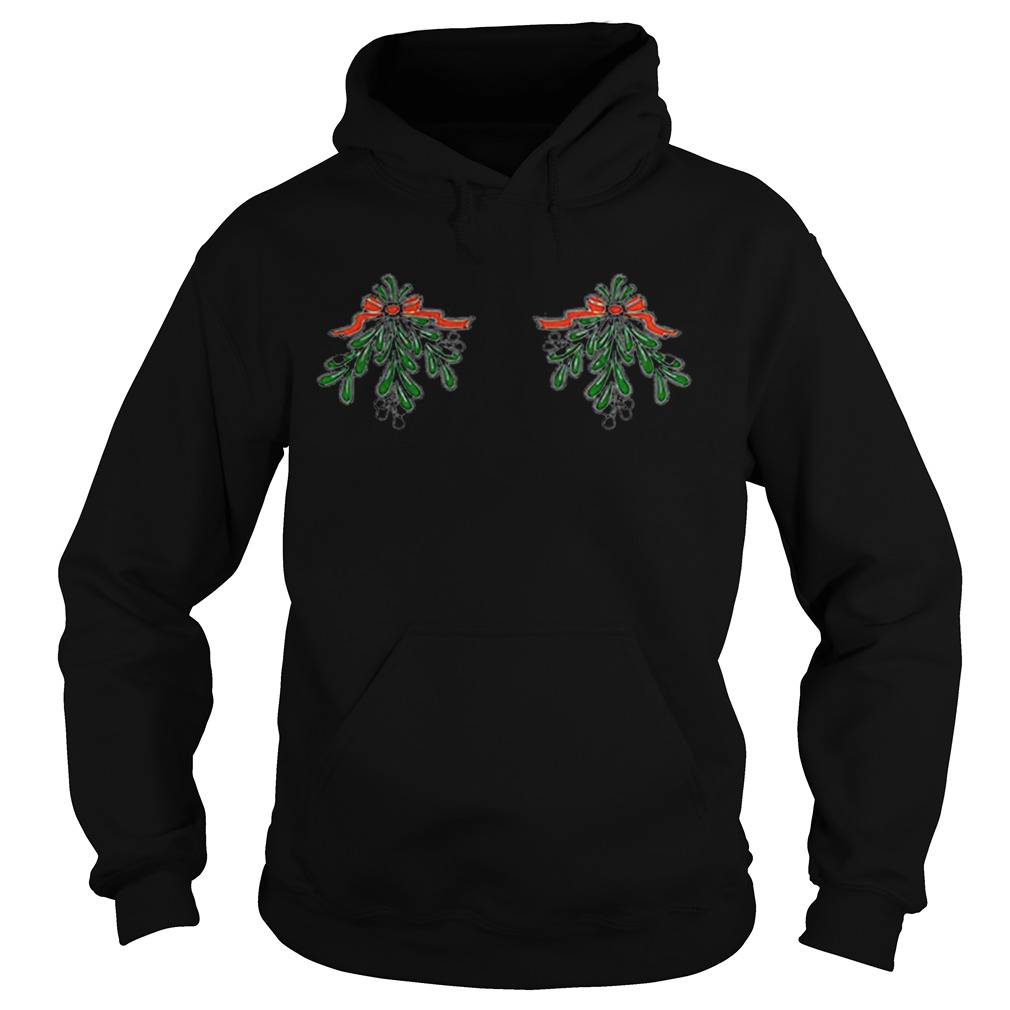 Merry Christmas Mistletits Hoodie