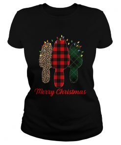 Merry Christmas Morel Buffalo Plaid Gift For Mushroom Hunting  Classic Ladies