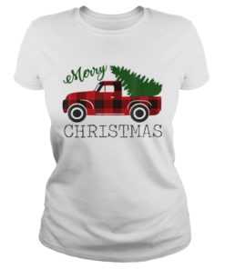 Merry Christmas Red Truck  Classic Ladies