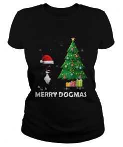 Merry Dogmas Pitbull Christmas dog decor Xmas tree  Classic Ladies