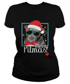 Merry Pitmas Pitbull Dog Funny Ugly Christmas  Classic Ladies