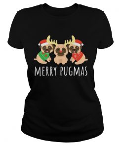 Merry Pugmas Pug Dog Ugly Christmas  Classic Ladies