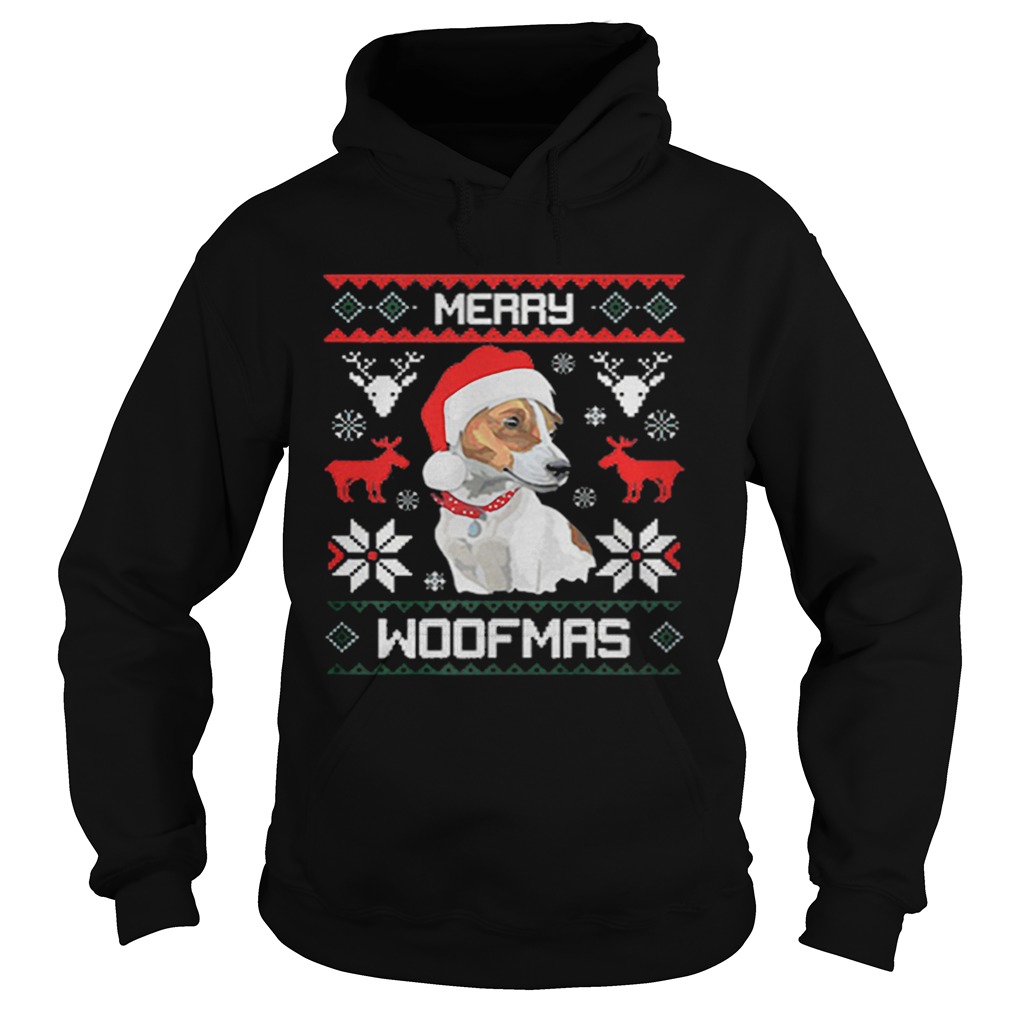 Merry Woofmas ugly Christmas Hoodie