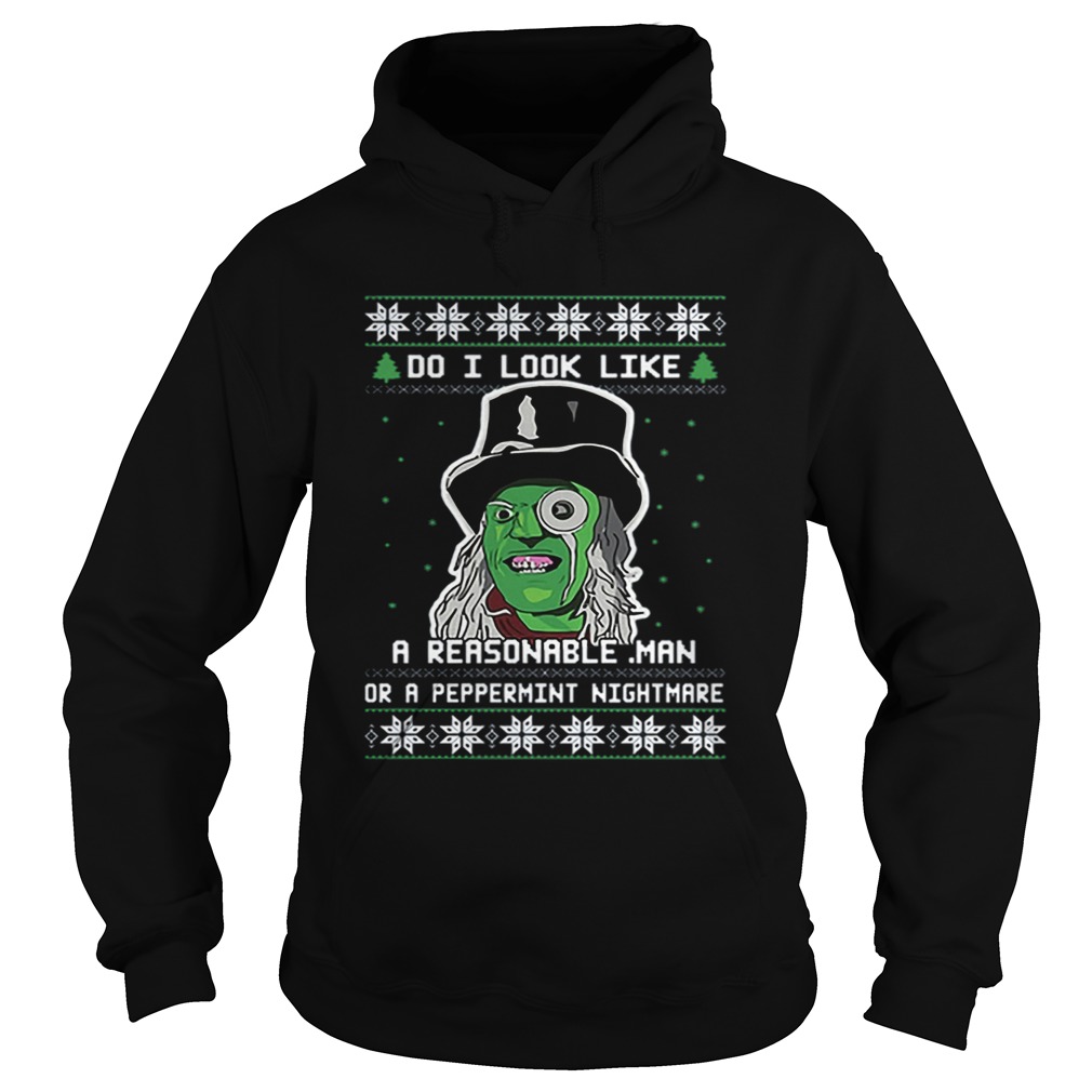 Mighty Boosh Do I Look Like A Reasonable Man Ugly Christmas Hoodie