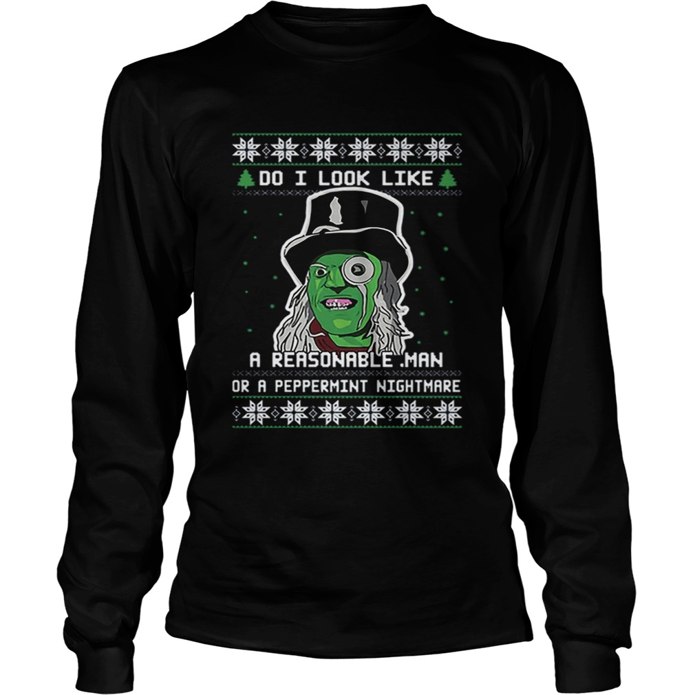 Mighty Boosh Do I Look Like A Reasonable Man Ugly Christmas LongSleeve