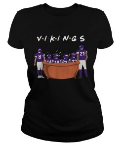 Minnesota Vikings Friends TV show sitting on the sofa Christmas  Classic Ladies