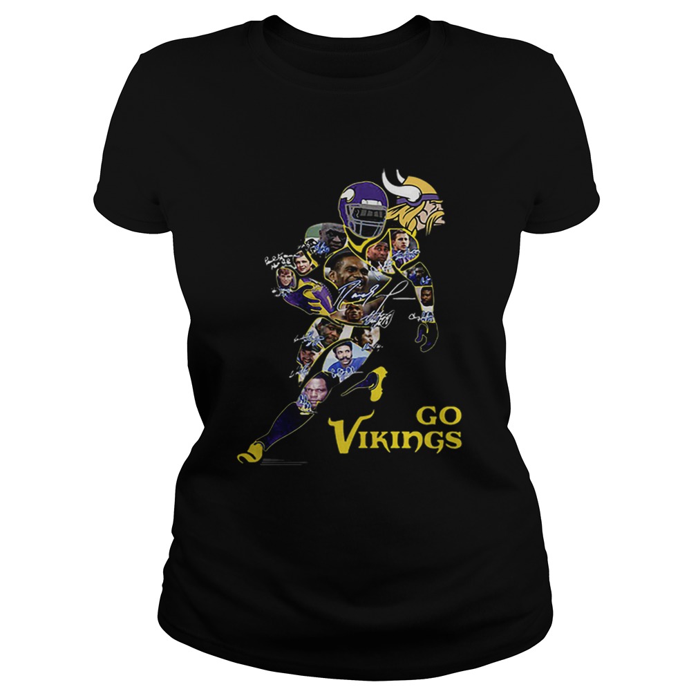 Minnesota Vikings Go Vikings signatures Classic Ladies