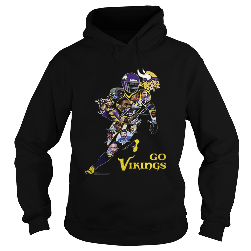 Minnesota Vikings Go Vikings signatures Hoodie