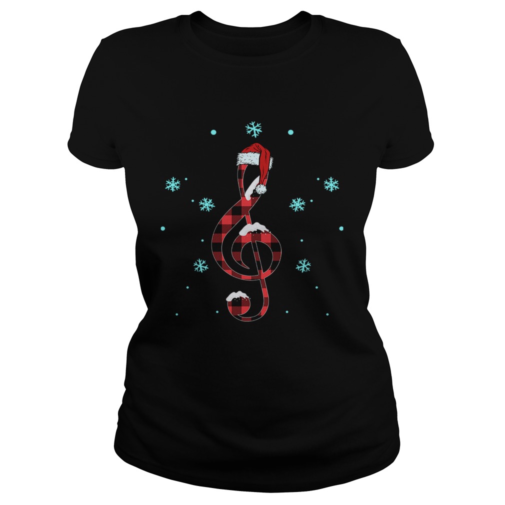 Musical Note Santa Hat Classic Ladies