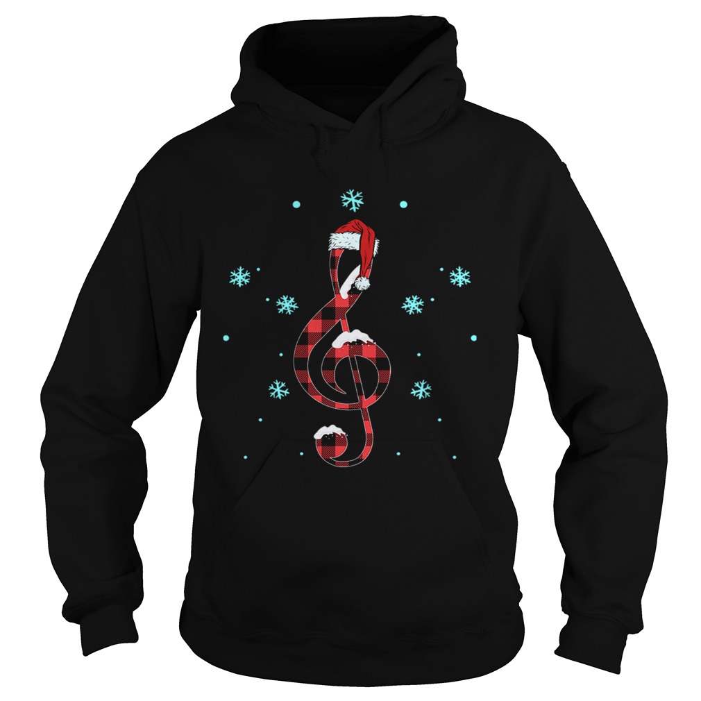 Musical Note Santa Hat Hoodie