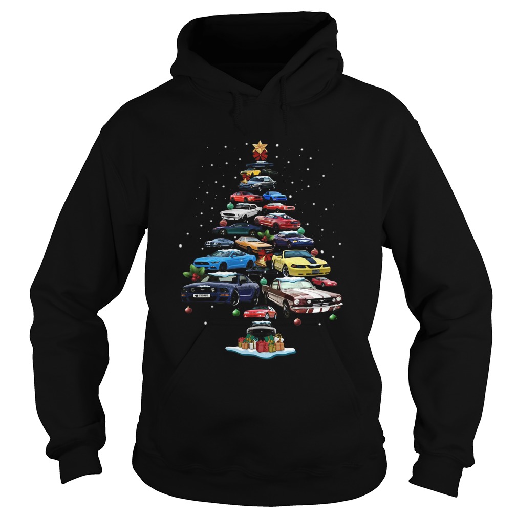 Mustang Car Christmas Tree Hoodie