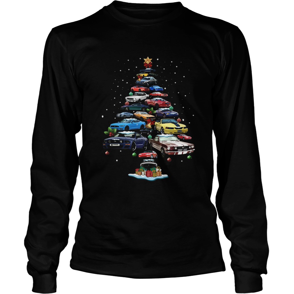 Mustang Car Christmas Tree LongSleeve