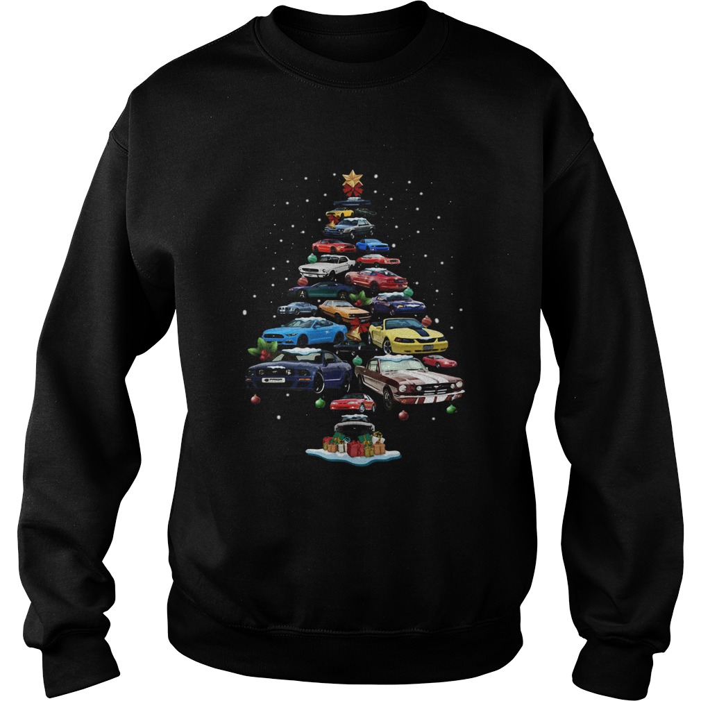 Mustang Car Christmas Tree Sweatshirt