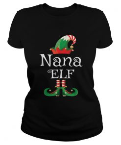 Nana Elf Gift Grandma Elf Matching Family Christmas  Classic Ladies