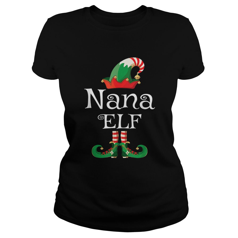 Nana Elf Gift Grandma Elf Matching Family Christmas Classic Ladies