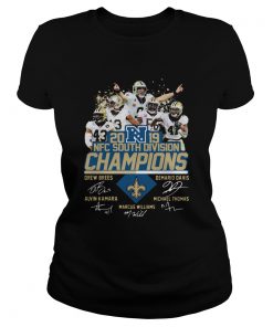 New Orleans Saints 2019 NFC South Division Champions players signature  Classic Ladies