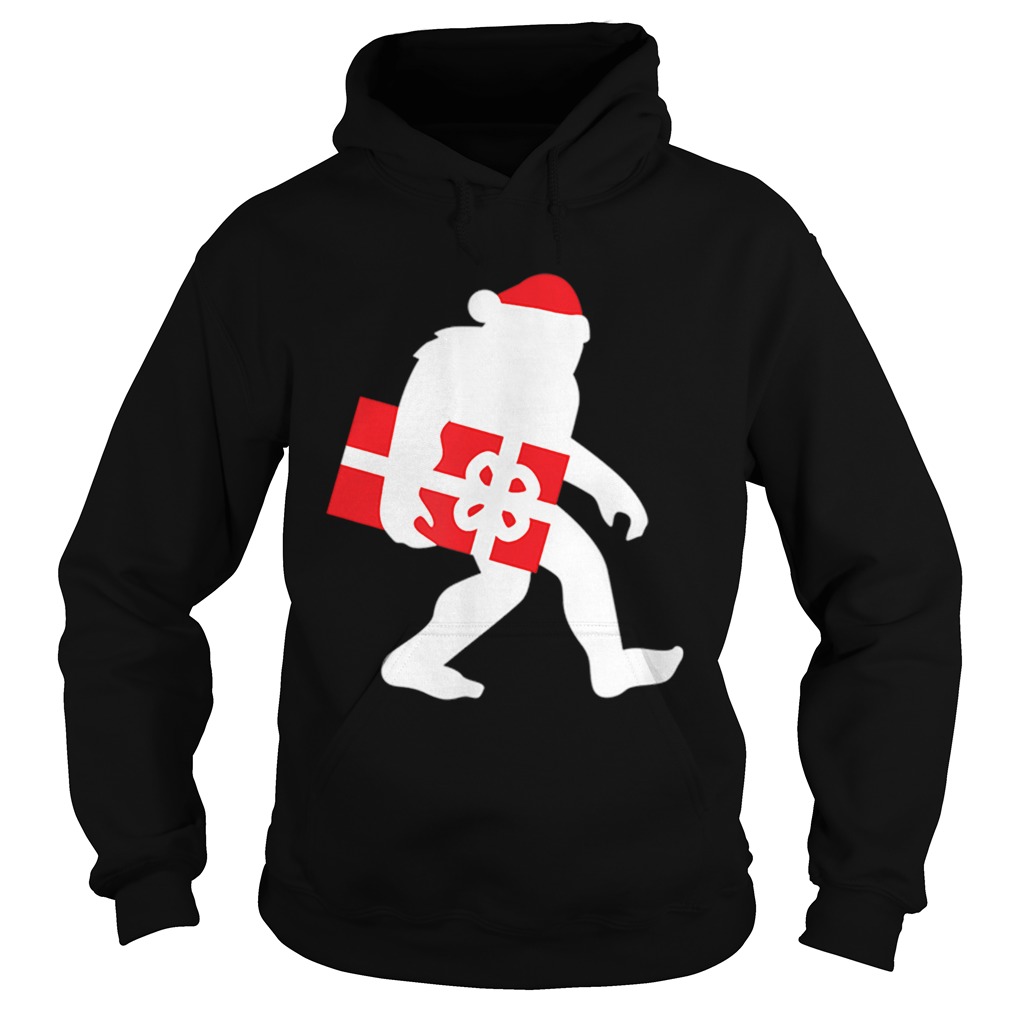 Nice Bigfoot Carrying Christmas Hoodie