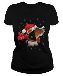 Nice Christmas Beagle Santa Hat Dog Lover  Classic Ladies