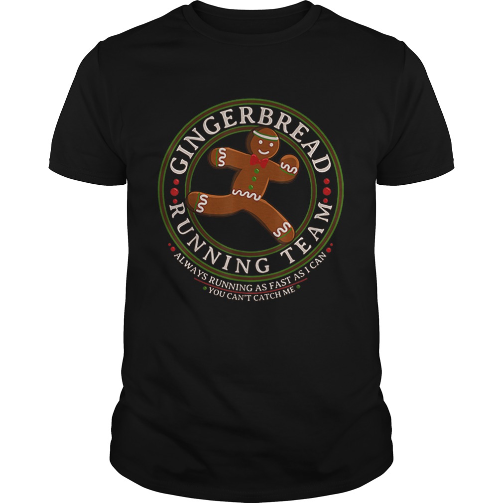 Nice Christmas Gingerbread Running Team shirt