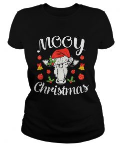 Nice Mooy Christmas Xmas Hat Cow Lover  Classic Ladies