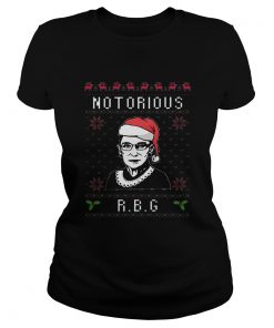 Notorious RBG Ugly Christmas  Classic Ladies