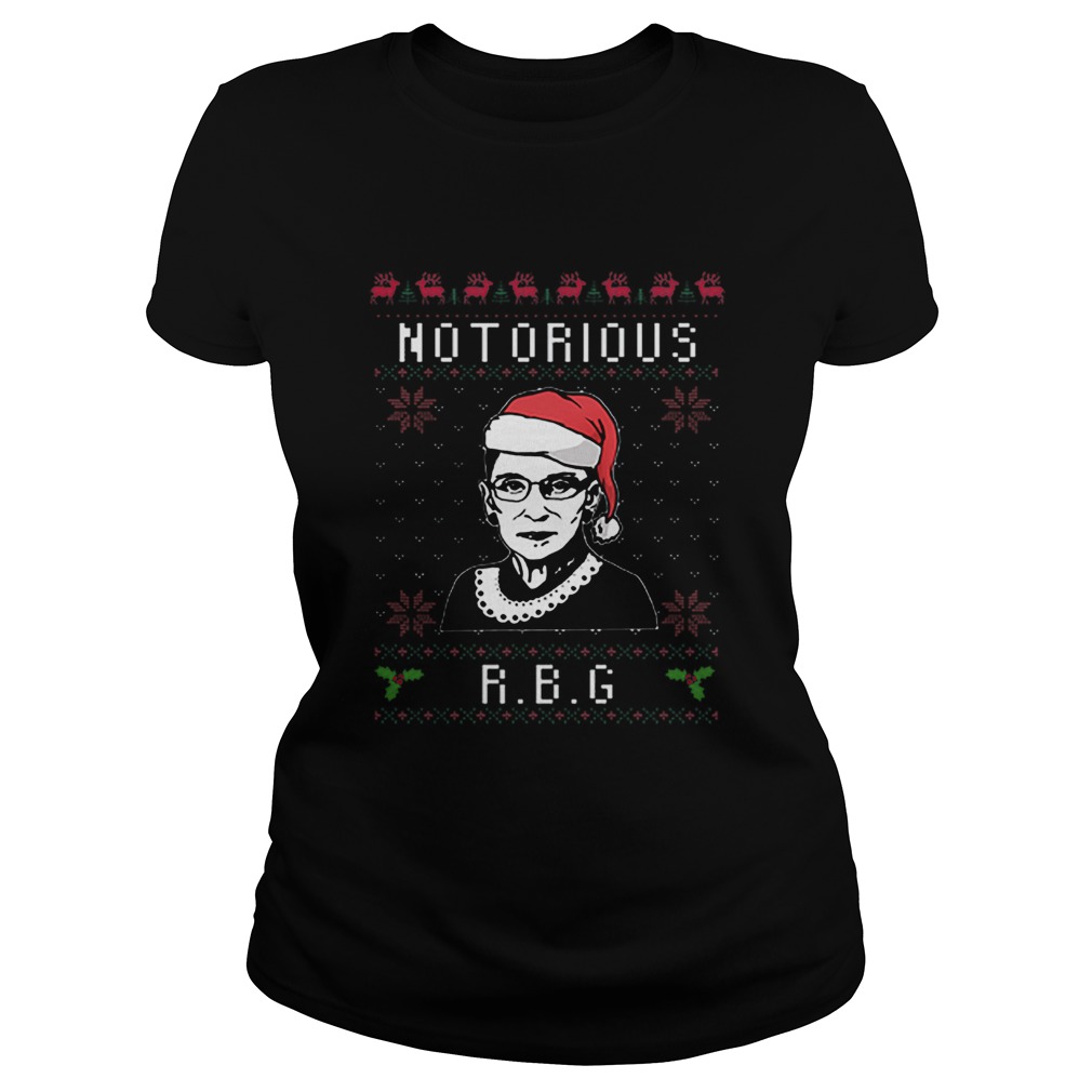 Notorious RBG Ugly Christmas Classic Ladies