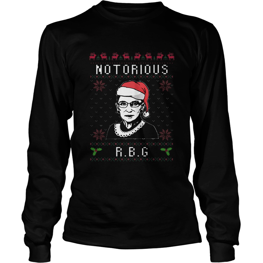 Notorious RBG Ugly Christmas LongSleeve