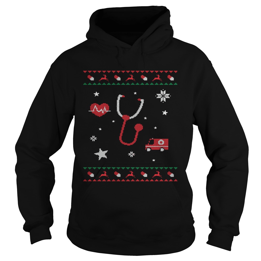 Nurse Ugly Christmas Hoodie