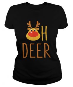 Oh Deer Rudolph The Reindeer Christmas  Classic Ladies